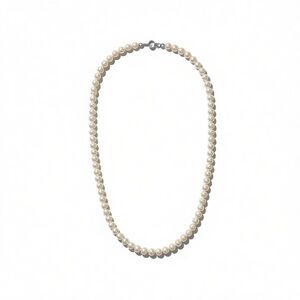 Monet Vintage-Style Faux Pearl Beaded Necklace – Gold Tone Adjustable Chain